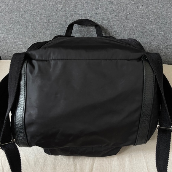 Gucci backpack in black monogram nylon canvas and leather with sivler hardware - Picture 10 of 11